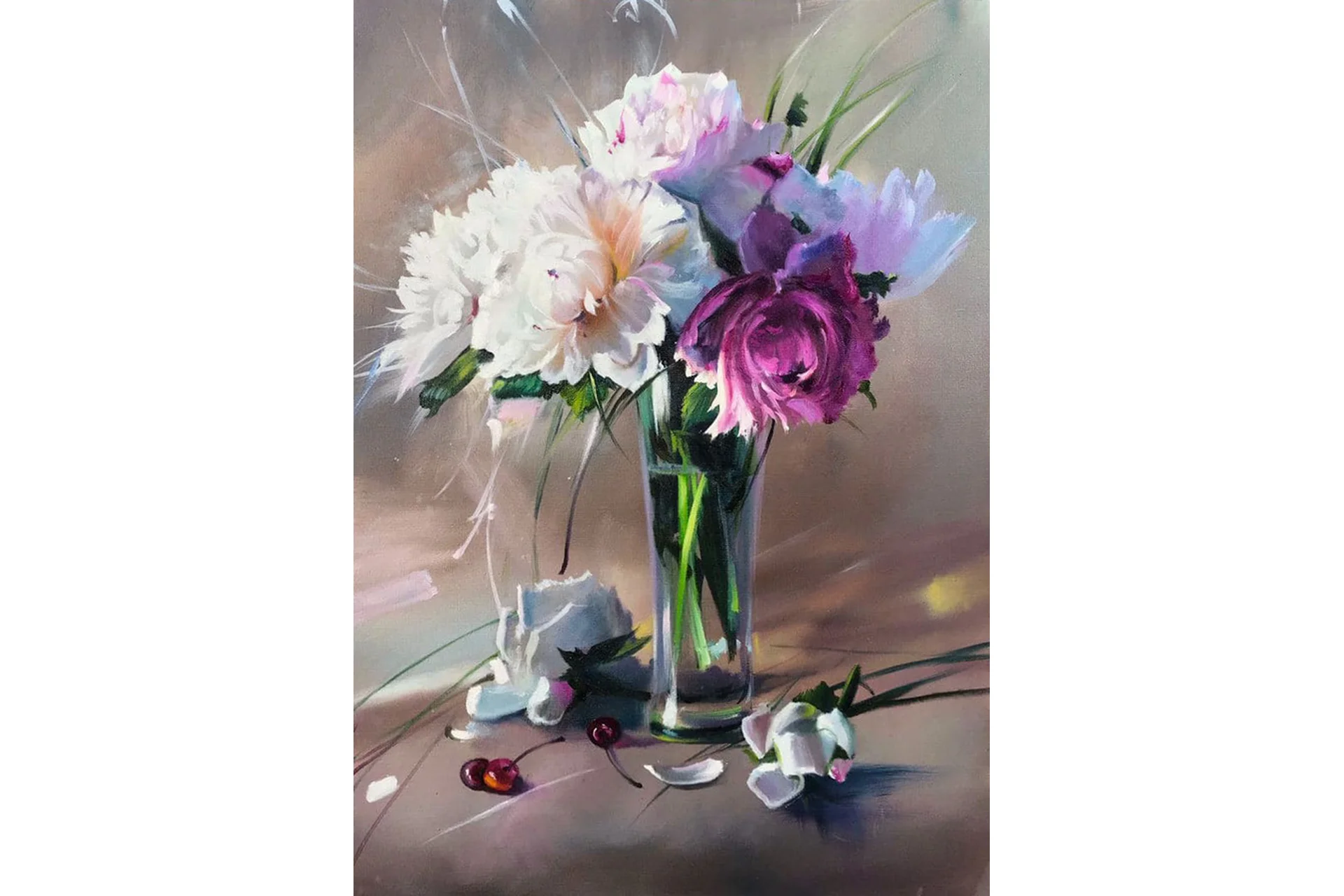 Натюрморт с пионами (Ольга Базанова), фото 1 из 1.