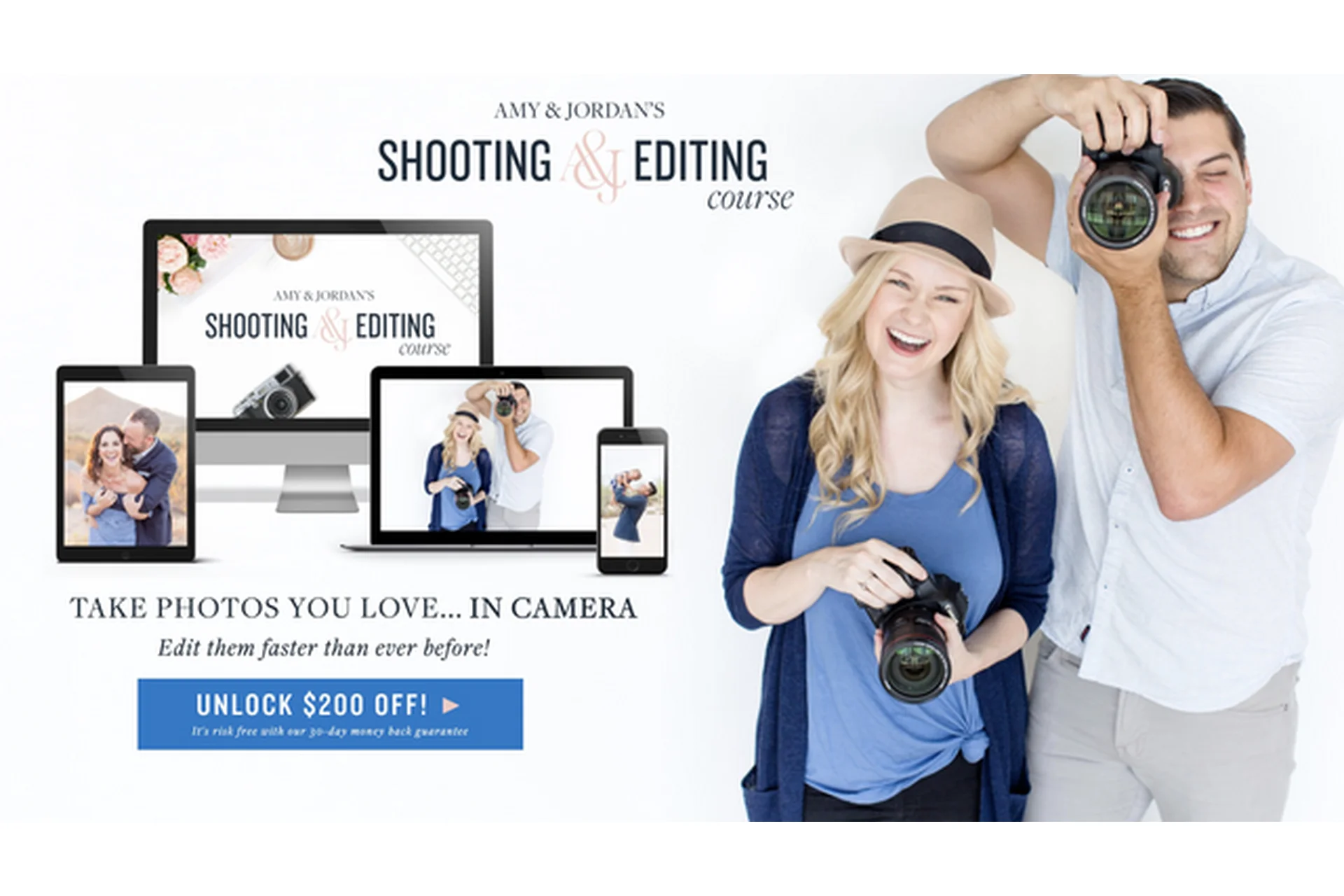 Съемка и обработка фото. Shooting and Editing Course, на английском (Amy & Jordan), фото 1 из 1.