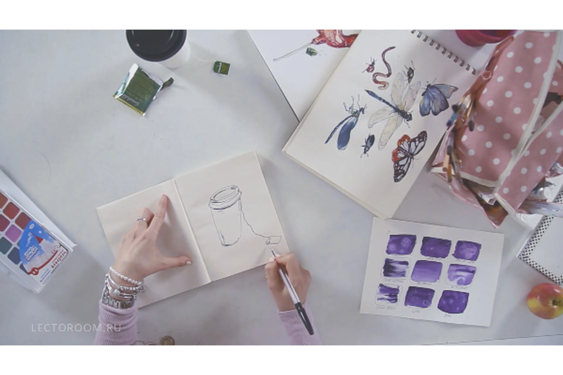 [Lectoroom] Акварельный скетчинг: Бытовые зарисовки (Аксинья la Paloma), фото 1 из 1.