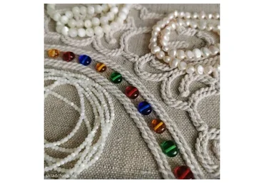 Многосерийное вышивальное реалити. Серия 5. Головной аксессуар в стиле a la russe (Лена Завражина)