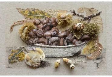 [kalachevaschool] Фактурная вышивка Каштаны. Тариф: Без проверки (Екатерины Мороз)