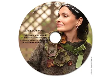 Валяем пальто на шелке с флисовым декором (Ирена Левкович)