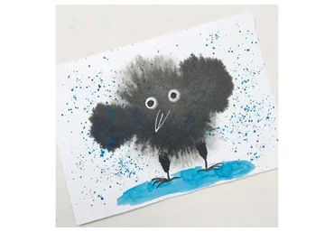 Пушистые открытки: легко и просто рисуем пушистиков по-мокрому (Виктория Соболевская)