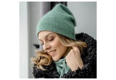 [ДомПряжи.рф] Шапка Макушка к макушке + снуд