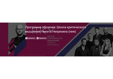 Программа обучения: Школа критического мышления (Никита Непряхин)