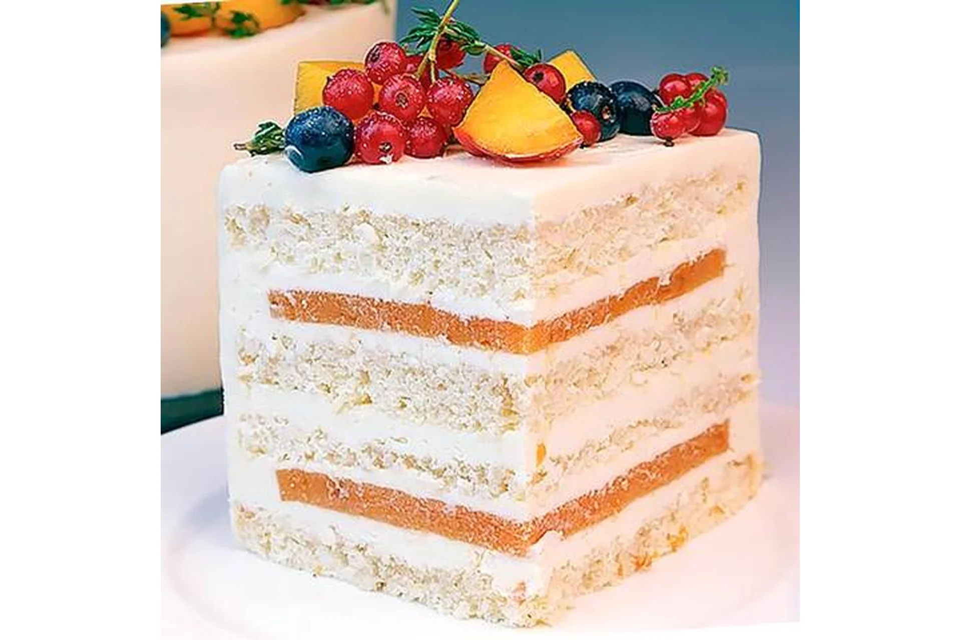 [Pastry School] Торт «Персик-Тимьян», фото 1 из 1.