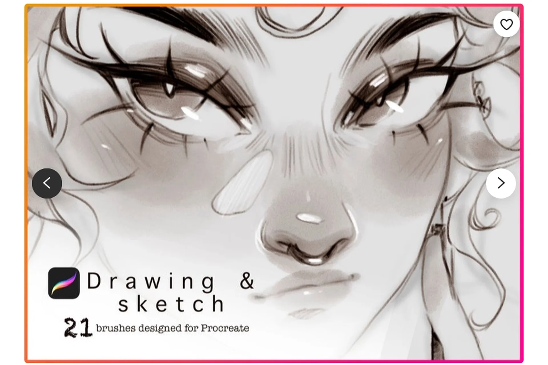 [Etsy] Кисти для Procreate: Скетч / Sketch Procreate Brushset для Ipad (Sazor Sketch), фото 1 из 1.