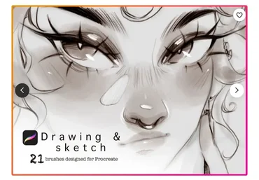 [Etsy] Кисти для Procreate: Скетч / Sketch Procreate Brushset для Ipad (Sazor Sketch)