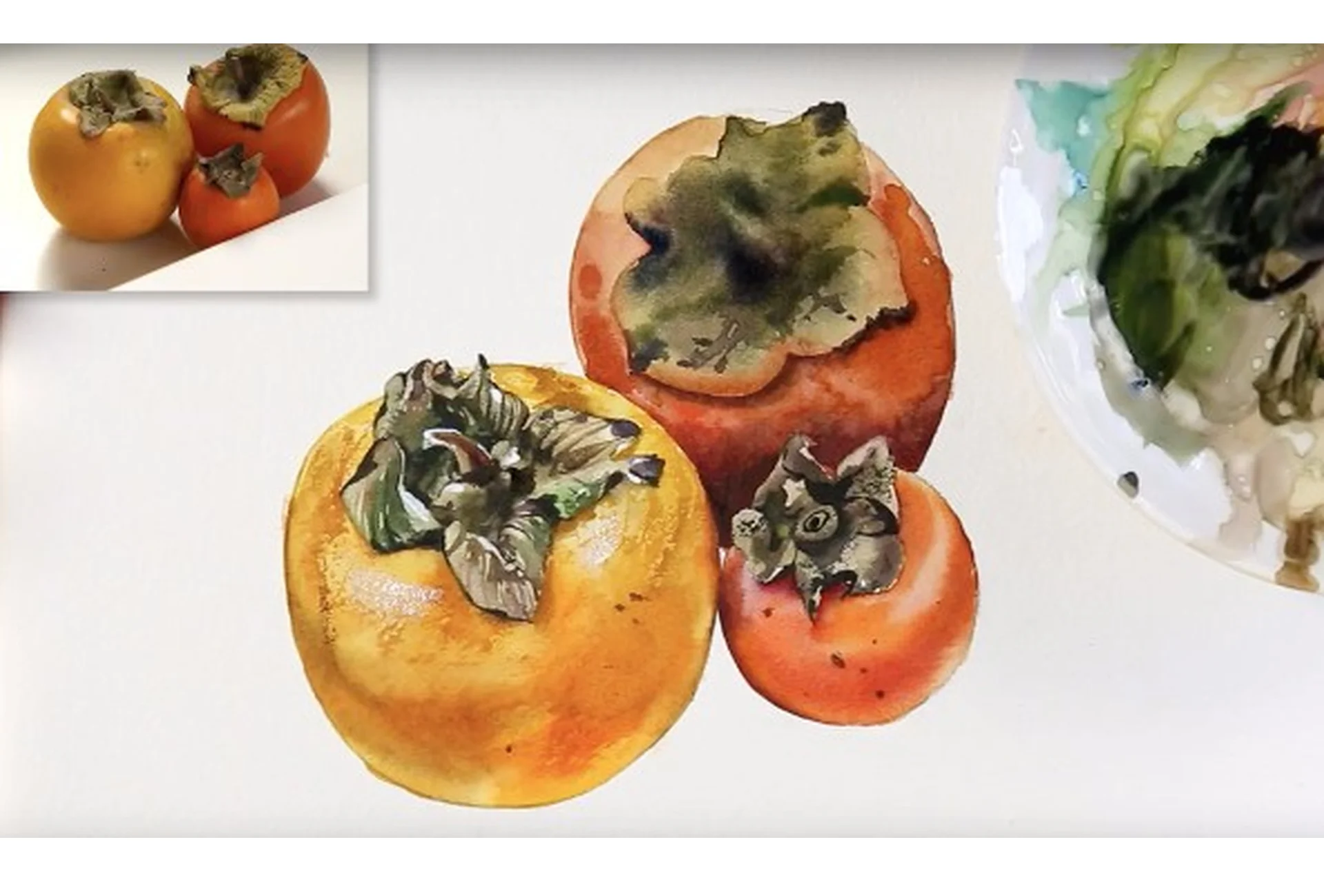 [Повтор] Углубленная теория цвета. Натюрморт с хурмой (Татьяна Ширбидова), фото 1 из 1.