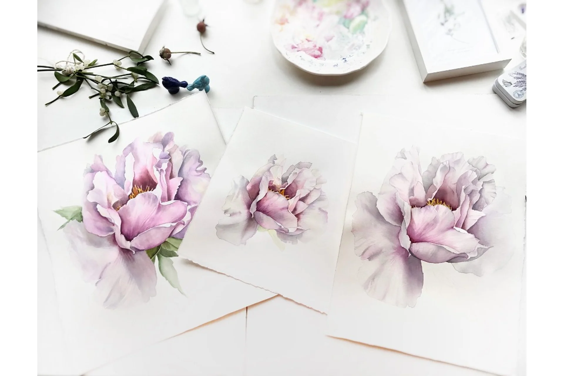 Курс по ботанической акварели. Тариф Стандартный (Катерина Спиртус), фото 1 из 1.