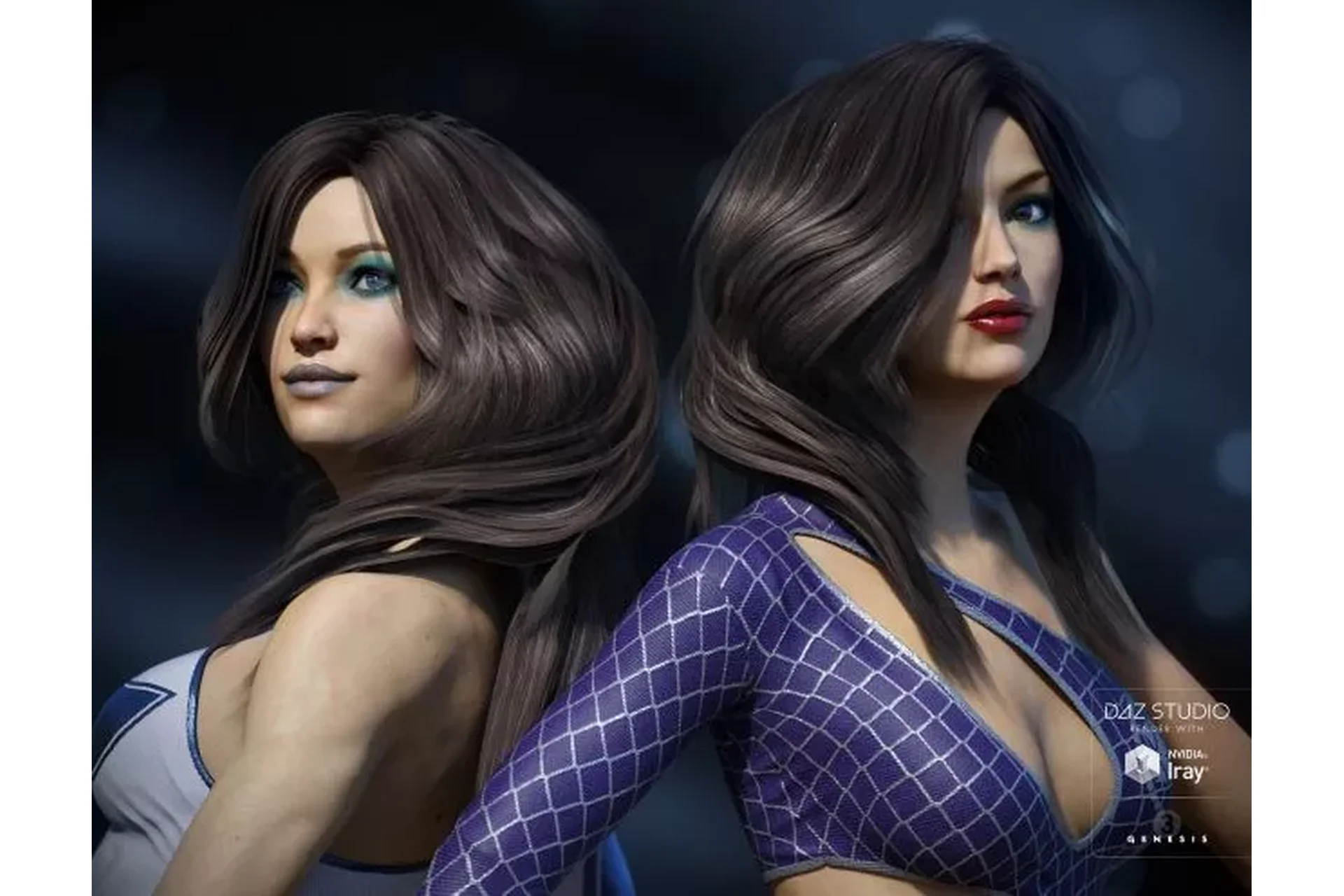[Daz3D] Kara Hair for Genesis 3 Females (Propschick), фото 1 из 1.
