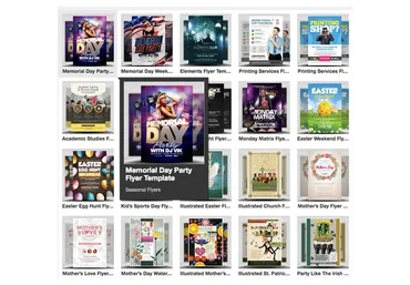 600+ премиум шаблонов флаеров, листовок, открыток