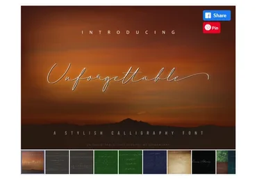 [Creativefabrica] Unforgettable Font (gowangart)