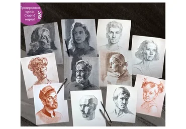 [Художник Online] Портреты в графике 2.0. Тариф Без обратной связи  (Роман Круглов)