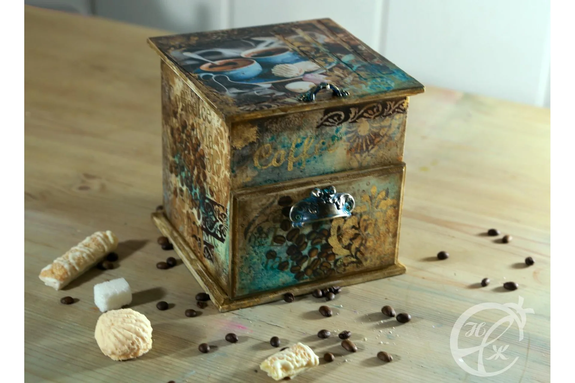 «Кофе-микс». «Одно путешествие». «Патинирующие чернила» (Наталья Жукова), фото 1 из 1.