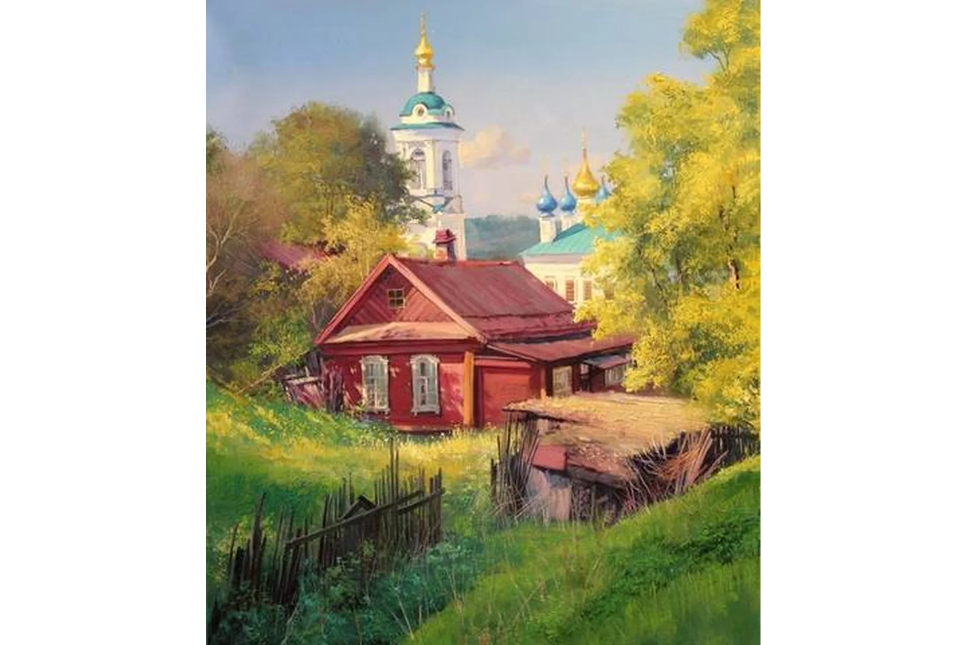 [Школа импрессионизма] Русский мотив (Игорь Сахаров), фото 1 из 1.