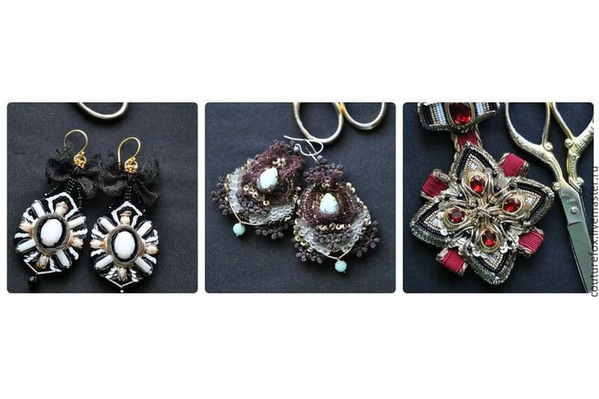 Орден и две пары серег (Katrina Mayzengelter), фото 1 из 1.