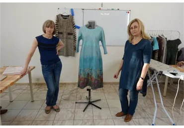 Платье с принтом (Оксана Ткаченко, Наталья Кондрашова)