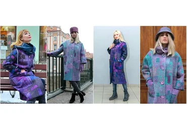 [Школа войлока онлайн] Пальто «Mosaic» (Елена Найденова)