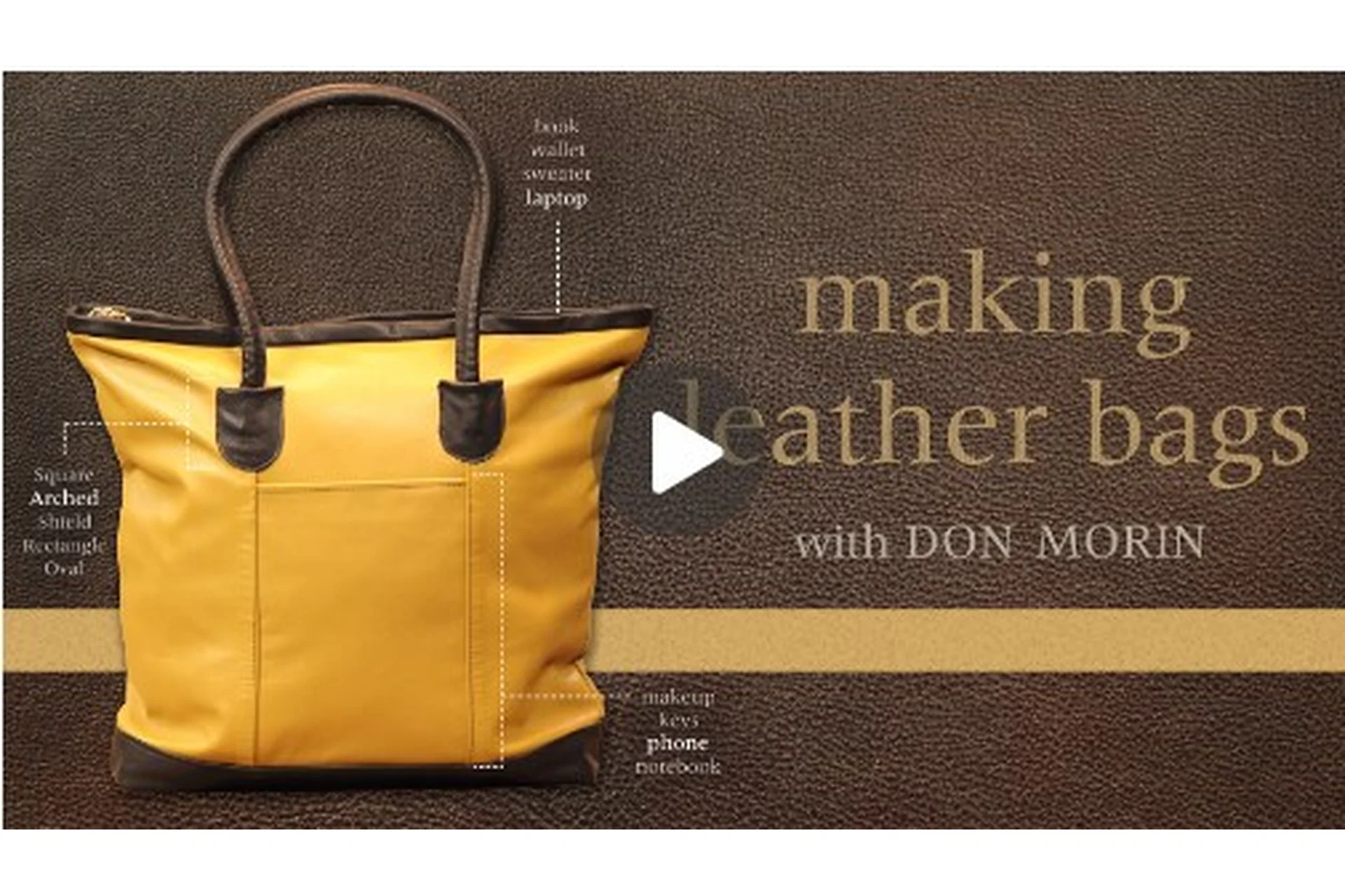 [Сraftsy] Изготовление кожаных сумок (Дон Морин), фото 1 из 1.