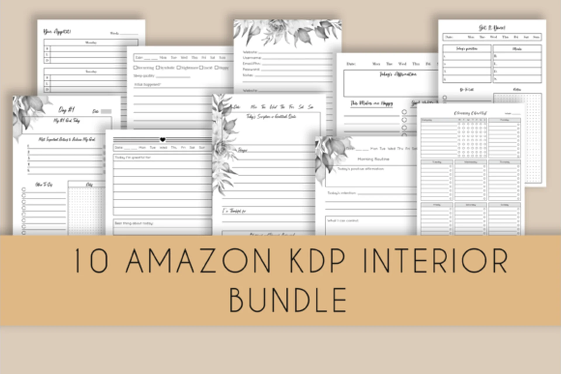 [Сreativefabrica] 10 KDP Interiors (Lemon Downloads), фото 1 из 1.