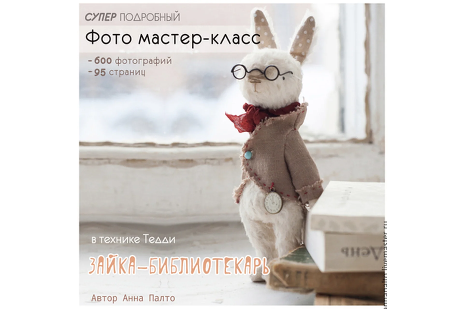 Зайка-библиотекарь (Анна Палто), фото 1 из 1.