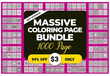 [Creativefabrica] Massive Coloring Page Bundle (designdraft)