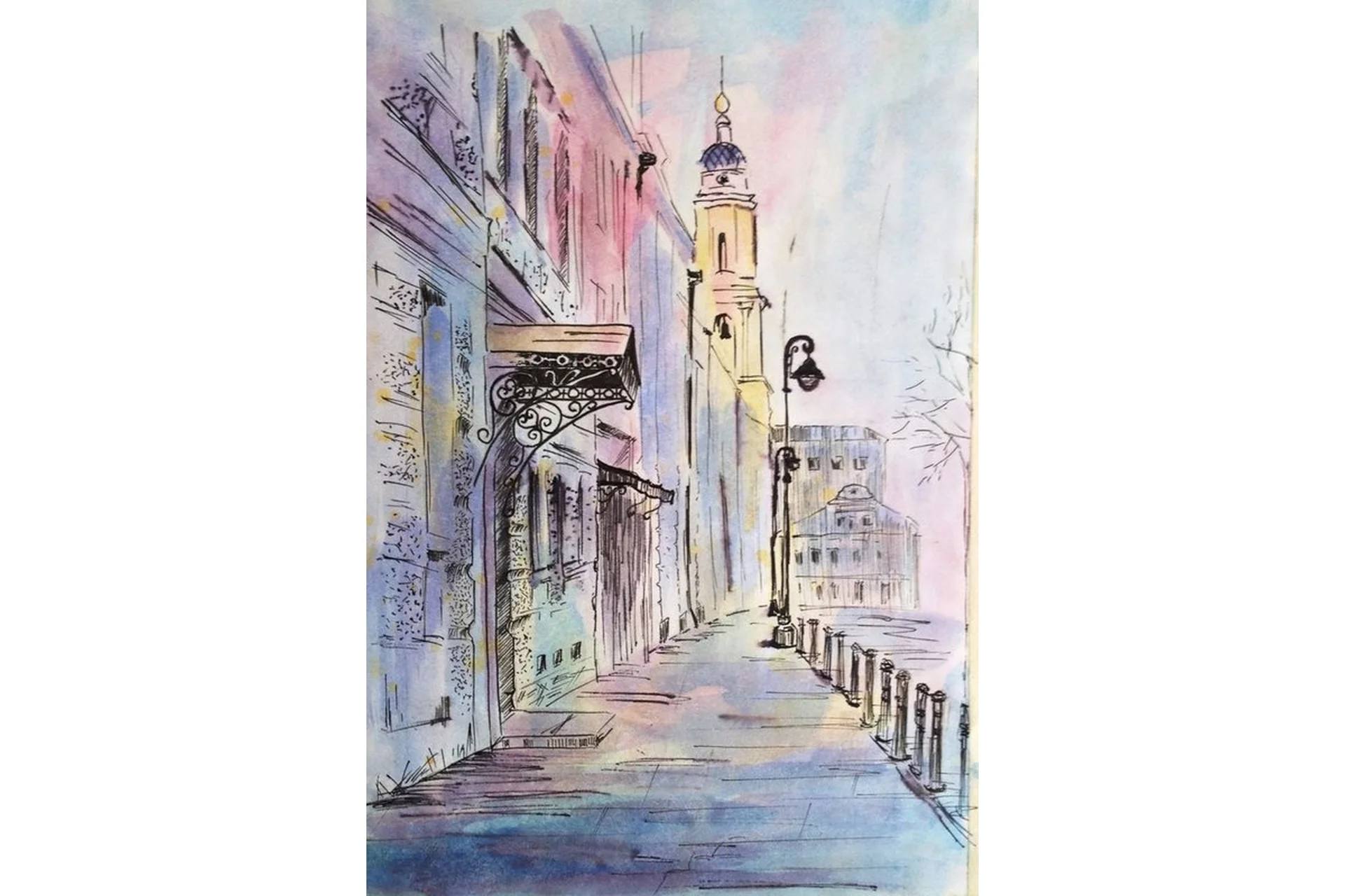 Город в акварели. Графика, 2013 (Марина Трушникова), фото 1 из 1.