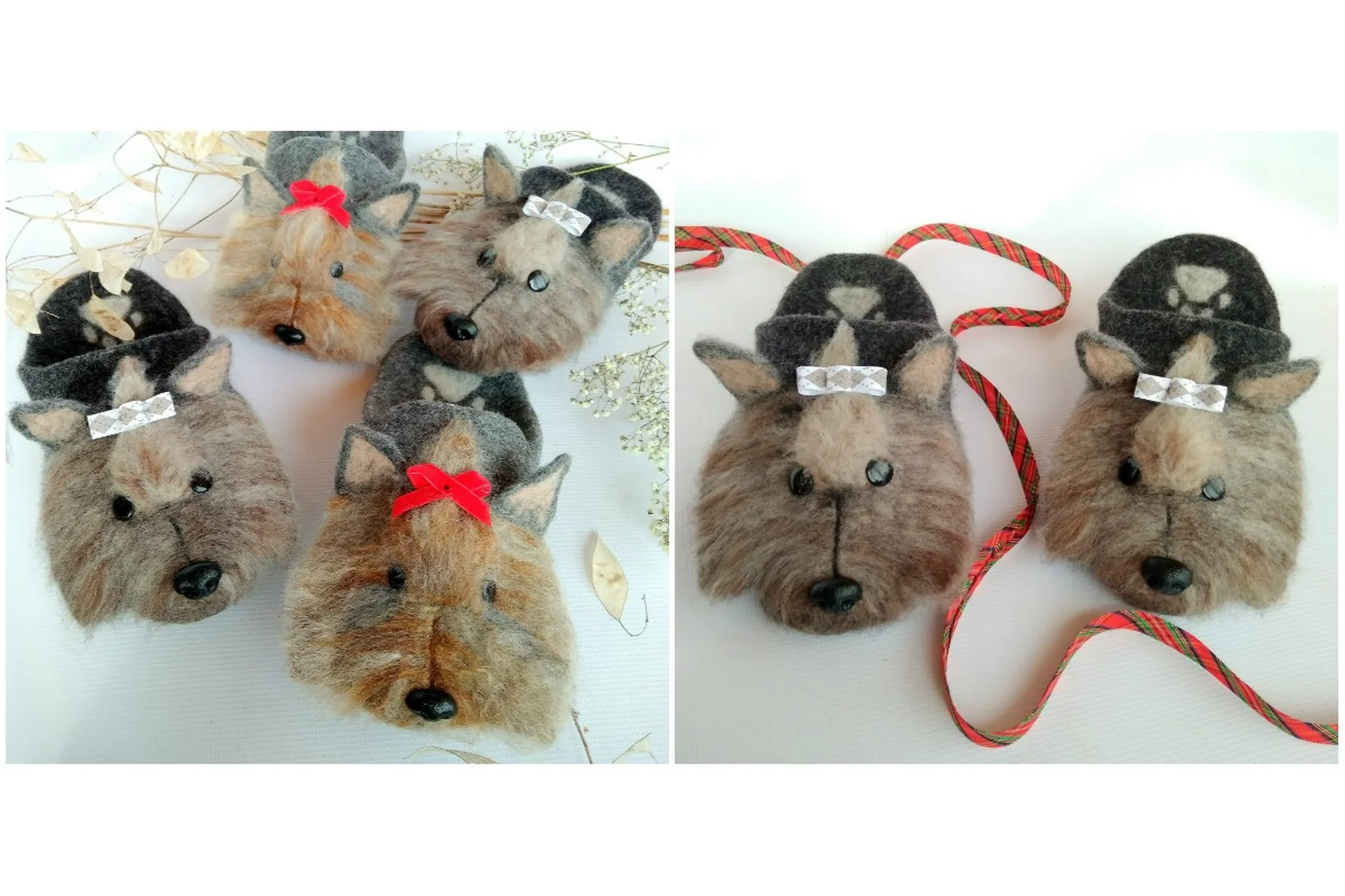 Домашние тапки со сложным декором (Ольга Демьянова), фото 1 из 1.