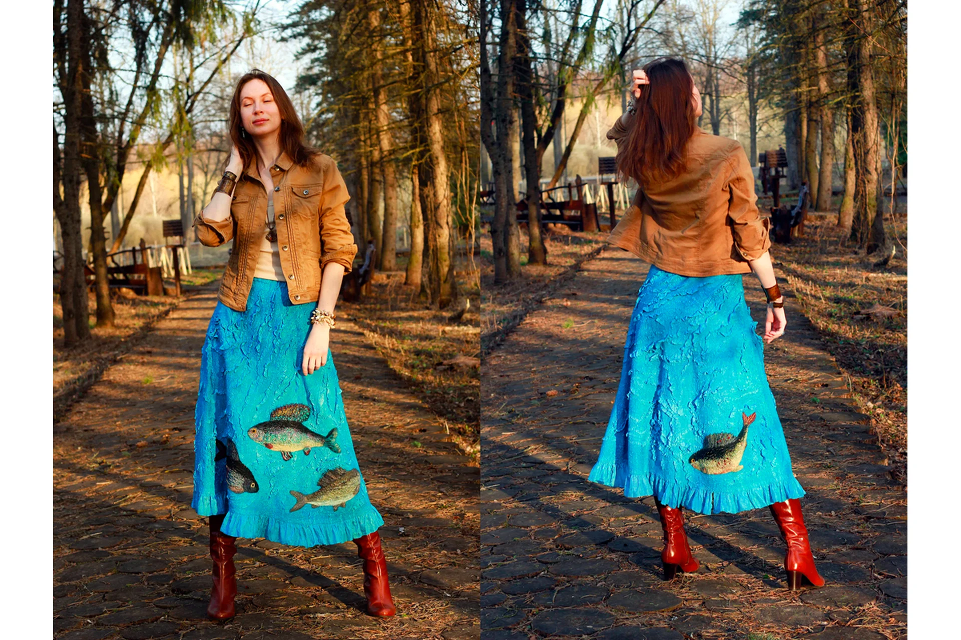 Юбка с хариусами (Татьяна Сапельникова), фото 1 из 1.