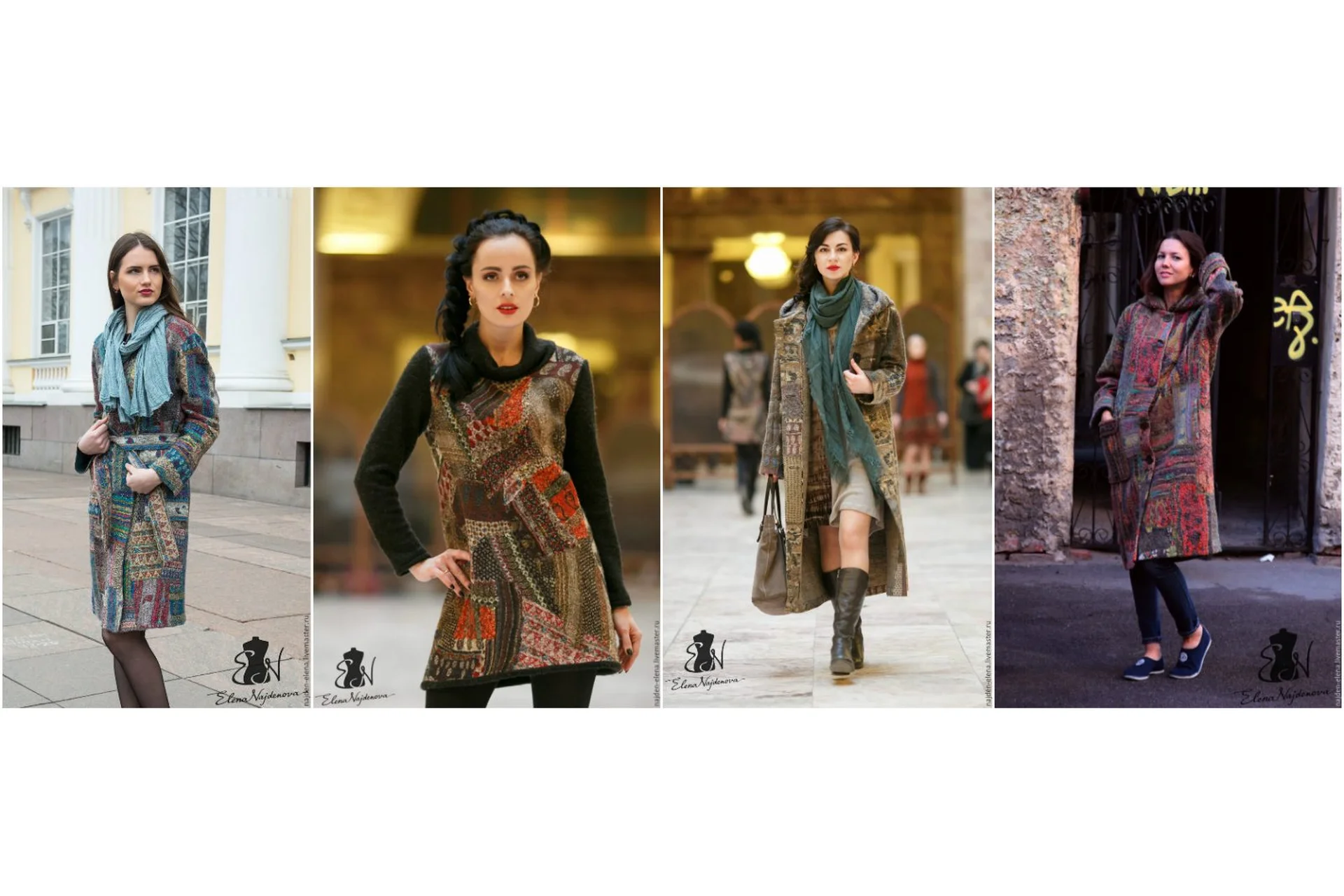 Войлочный пэчворк. Пальто (Елена Найдёнова), фото 1 из 1.