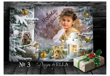 [Design by Ella] Детский коллаж «Новогоднее окно» CSK-84-3