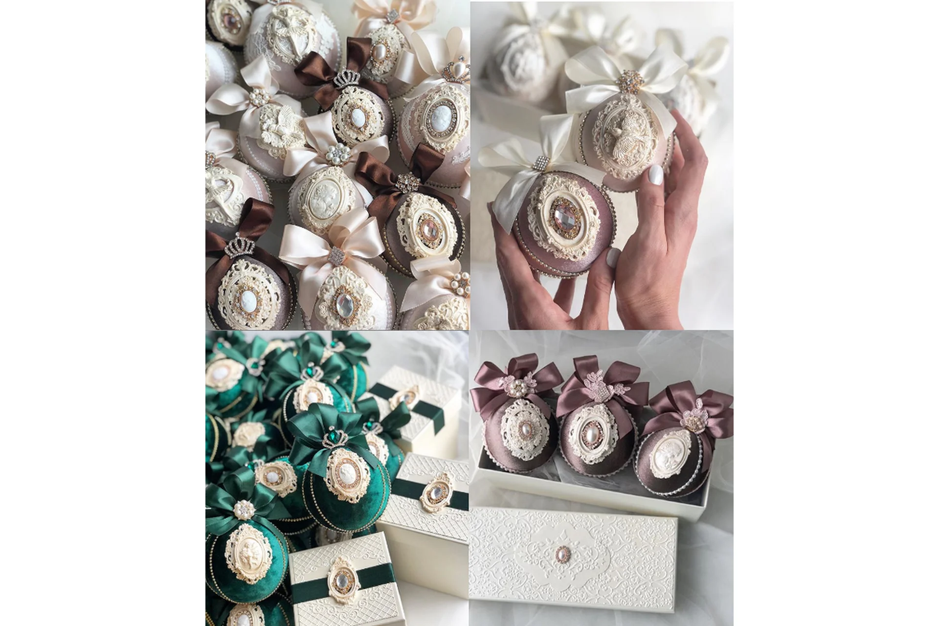 Бархатные елочные игрушки (Анастасия Костина), фото 1 из 1.