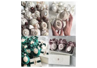 Бархатные елочные игрушки (Анастасия Костина)