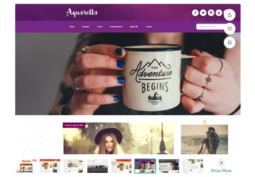 [Creative Market] Aquarella - Elegant Wordpress Theme