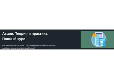 Акции. Теория и практика. Полный курс (Андрей Ванин)