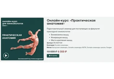 [Сандал] Практическая анатомия (Егор Заславский)