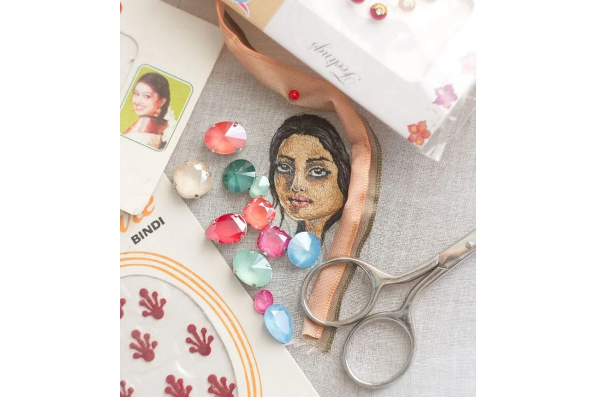 Художественная вышивка портрета (Алина Березкина), фото 1 из 1.