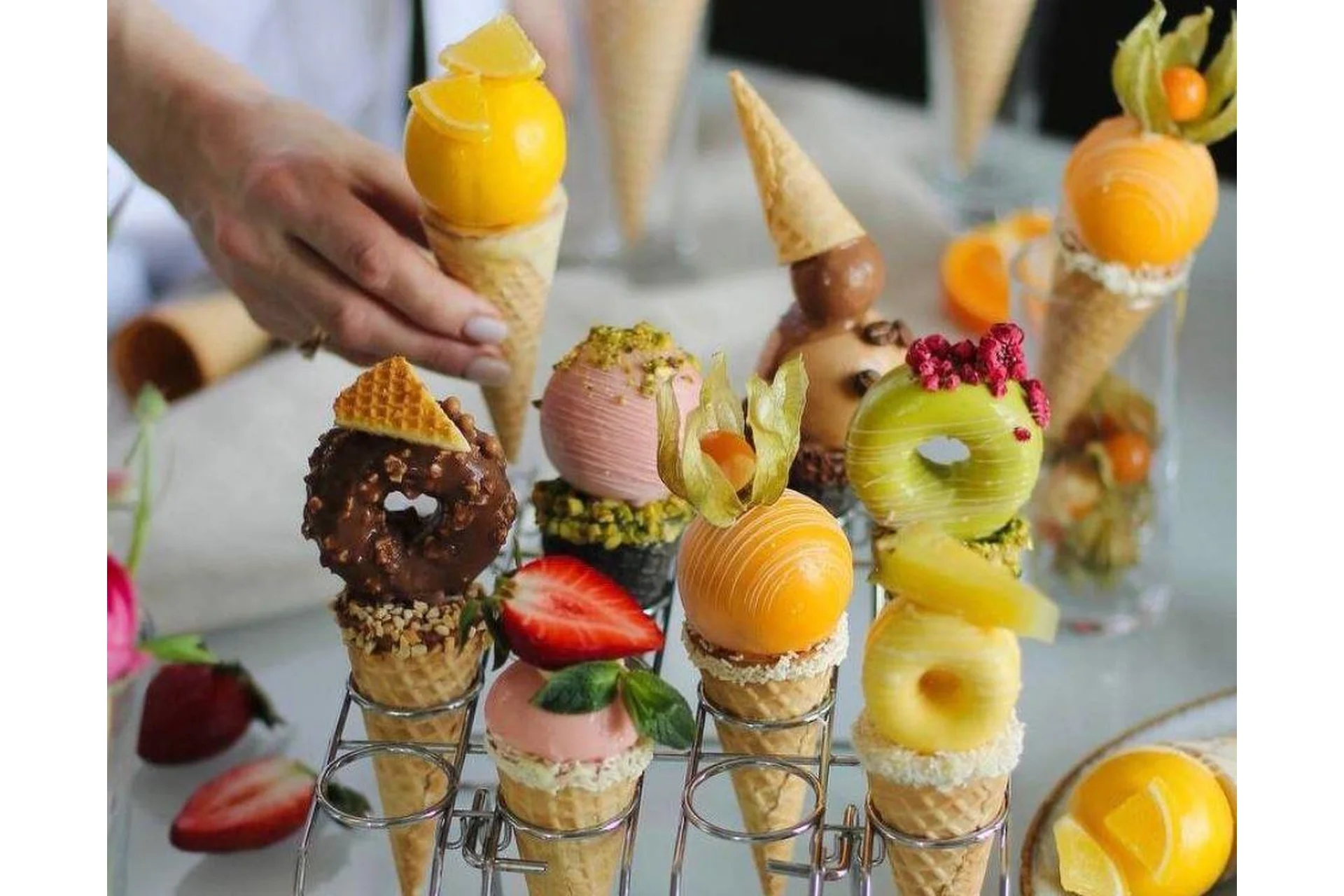 [School Sweet] Чизкейки в вафельном рожке (Анастасия Сдобникова), фото 1 из 1.