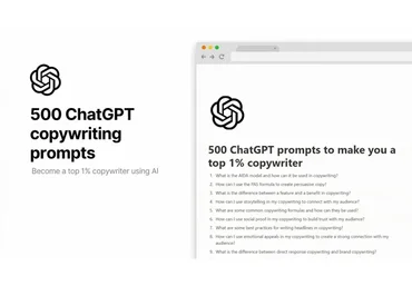 500 ChatGPT prompts to make you a top 1% copywriter / 500 запросов ChatGPT по копирайтингу (Pascio)