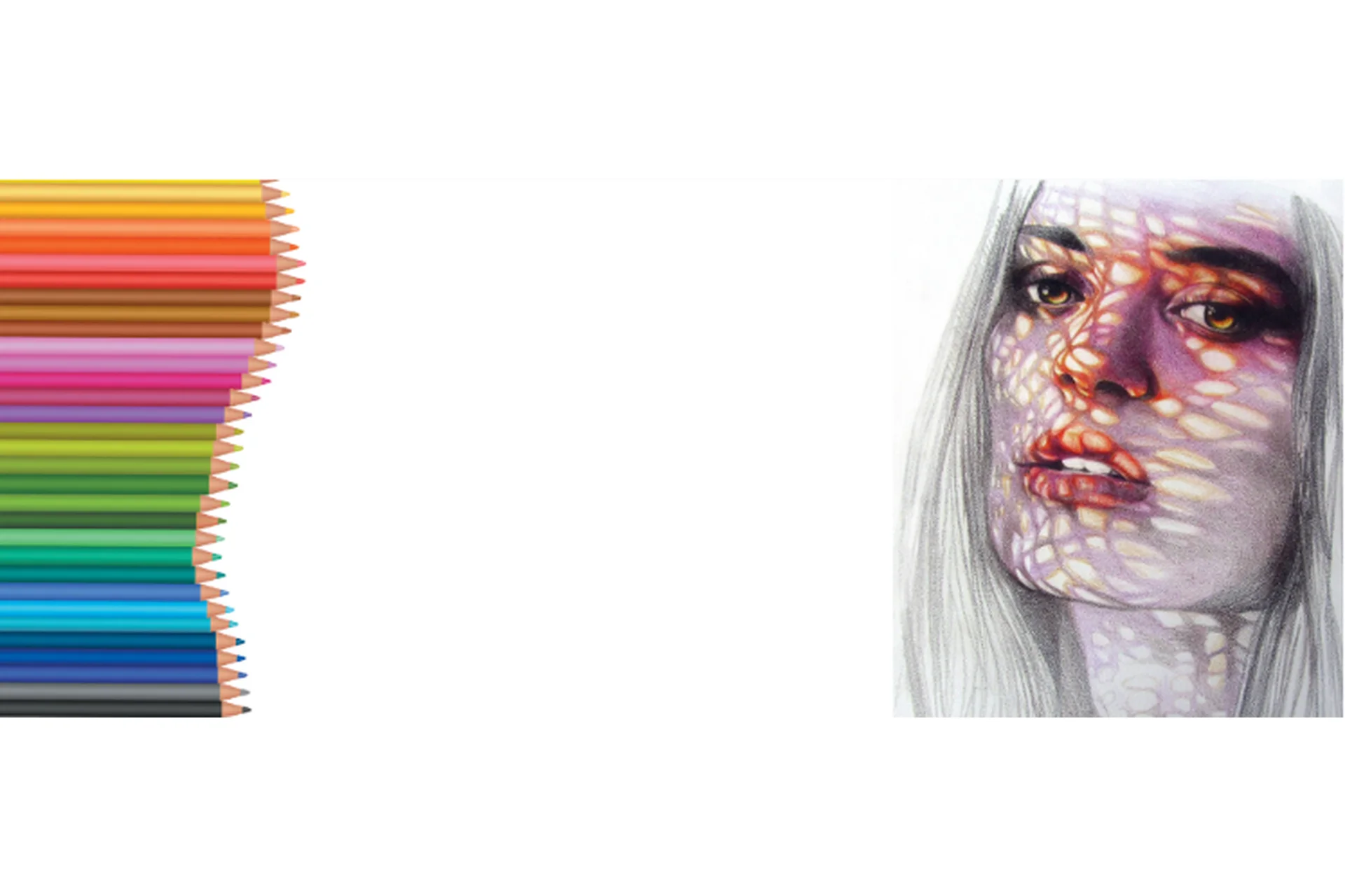 [risuem-karandachami] Техника быстрого портрета цветными карандашами  (Елена Вишневская), фото 1 из 1.