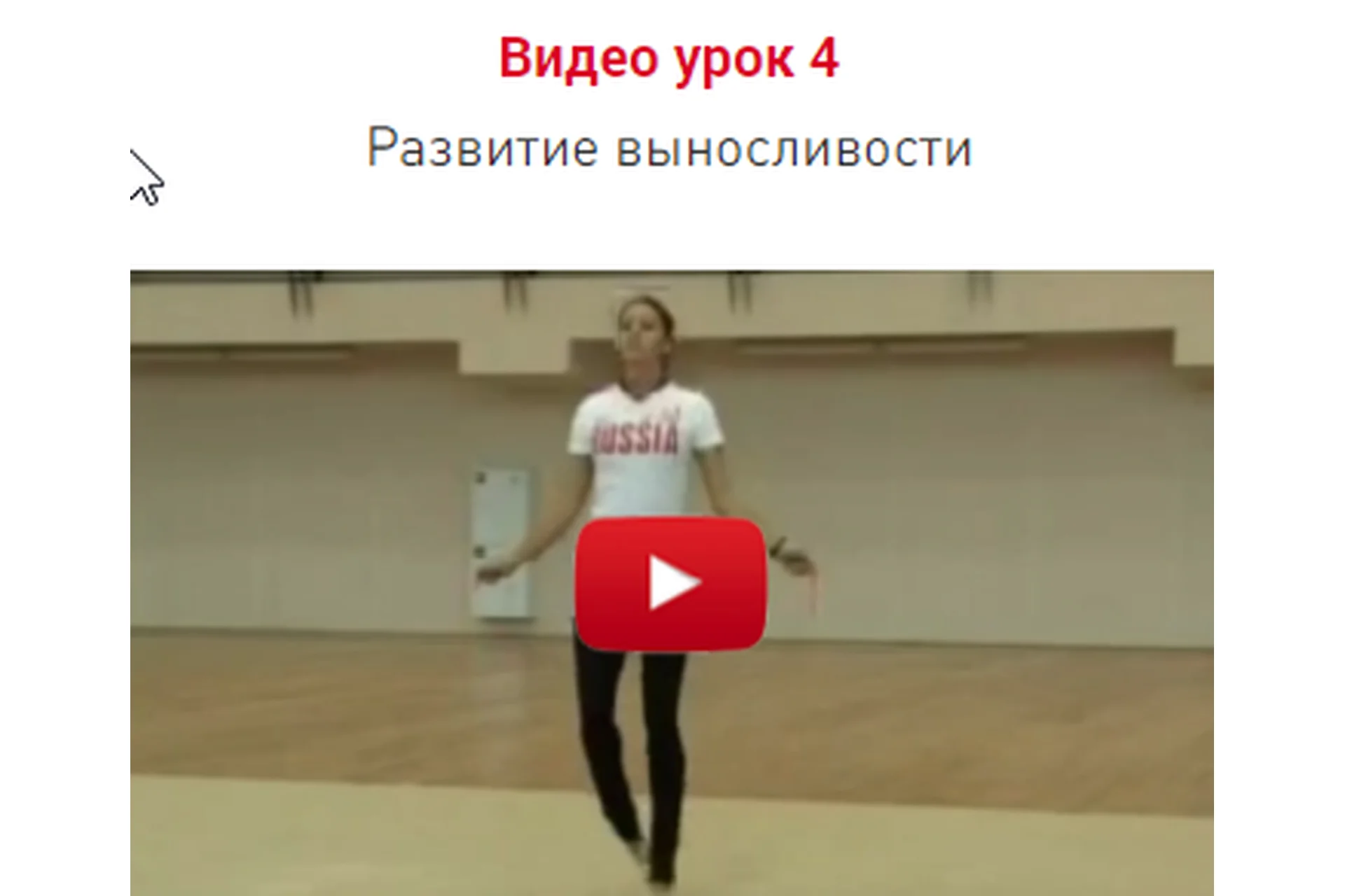 Урок 4. Развитие выносливости (Екатерина Пирожкова), фото 1 из 1.