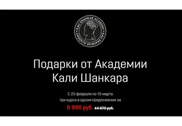 Три курса в одном предложении (Кали Шанкар)