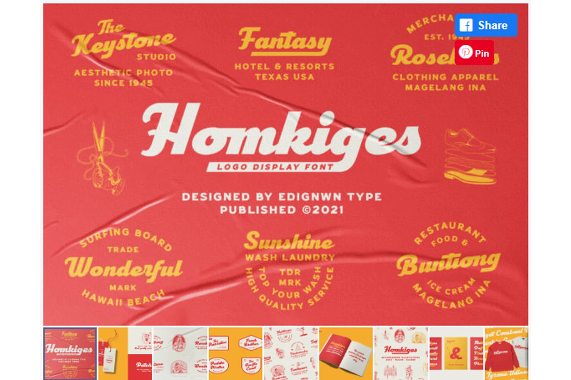 [Creativefabrica] Homkiges Font (Edignwn Type), фото 1 из 1.