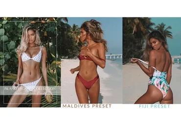 Золотистые Пляжные Пресеты Island Escape LR Presets (Bonnie Cee)