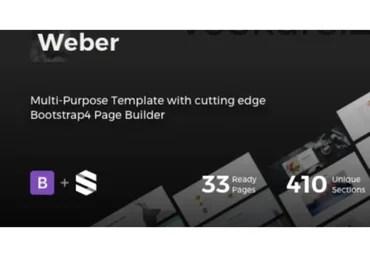 [themeforest] Weber - конструктор лендингов на Boostrap 4