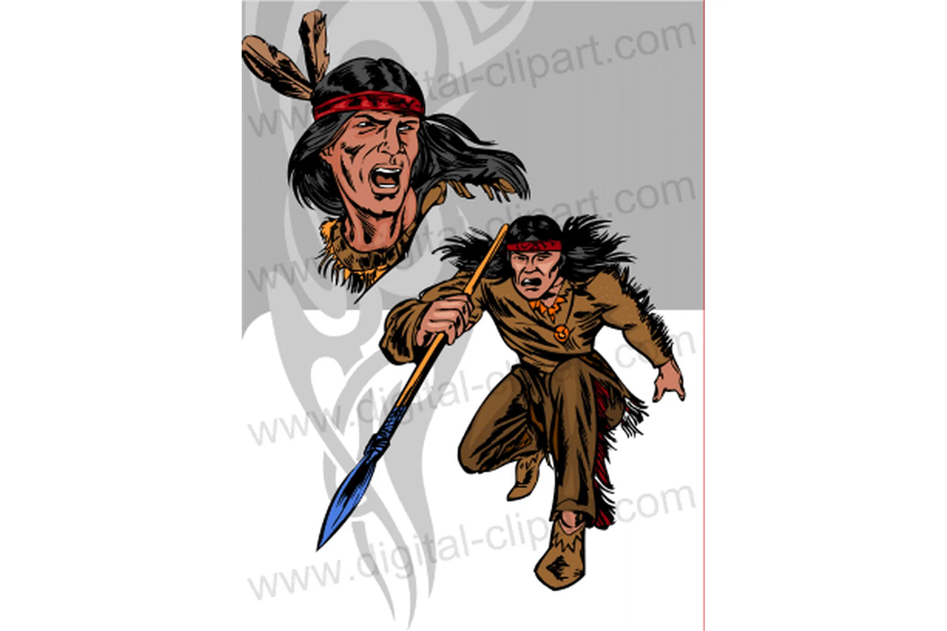 [Digital clipart] American Indians, фото 1 из 1.