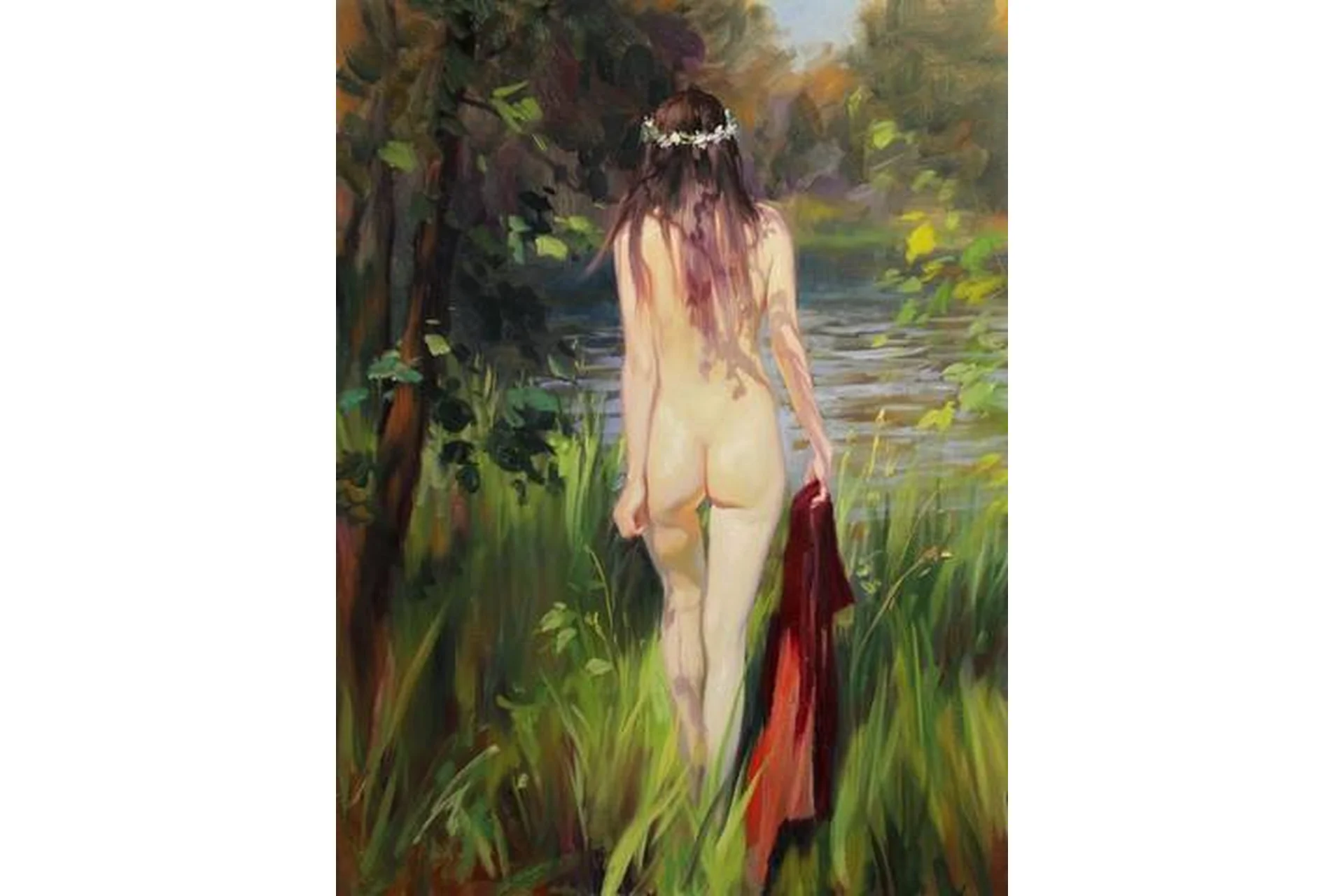 [Школа импрессионизма] Обнаженная. Работа с фотоматериала (Игорь Сахаров), фото 1 из 1.