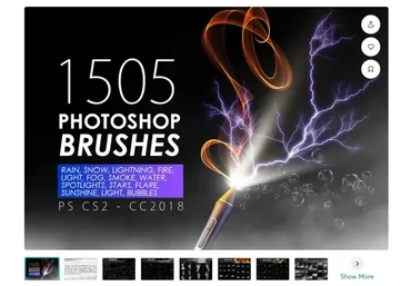[CreativeMarket] 1505 кистей VFX Photoshop (ArtistMef)