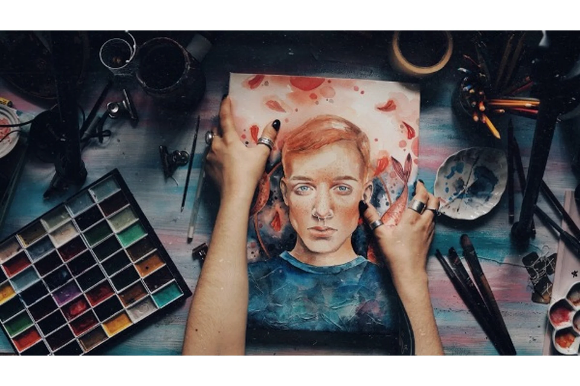 Онлайн курс по рисованию лиц акварелью (Лина Жолобова), фото 1 из 1.